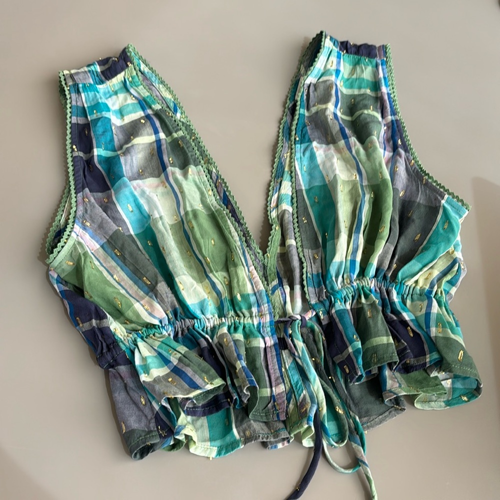 Aerie plaid crop top